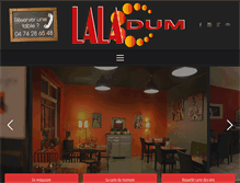 Tablet Screenshot of laladum-restaurant-bourgoin.com